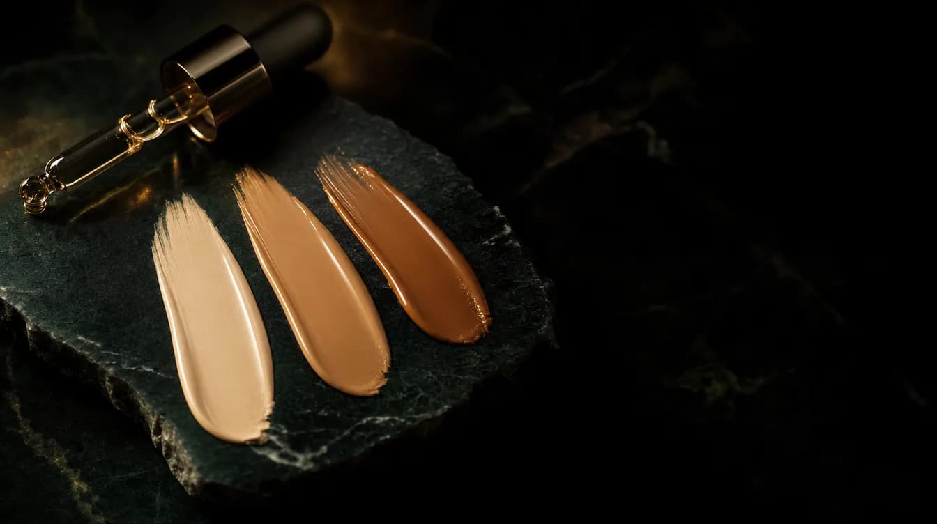 Filling in sparse, thin eyebrows with a fine brow pencil in hair-like strokes